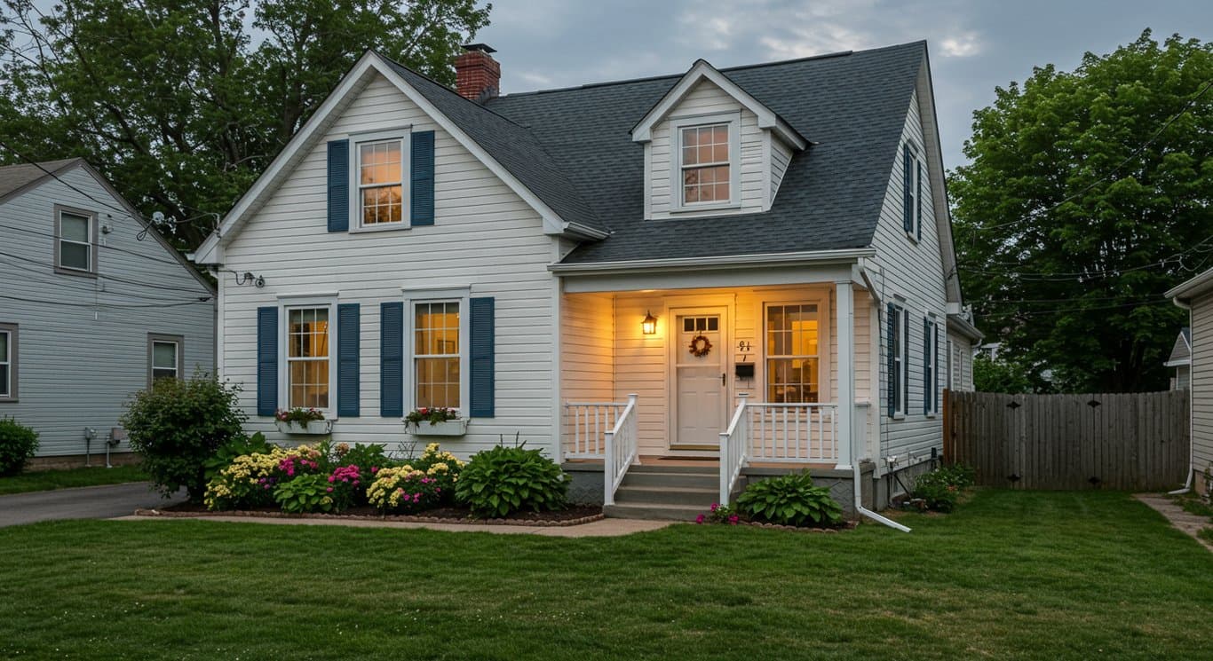 Exterior view of a well-maintained single-family rental home.