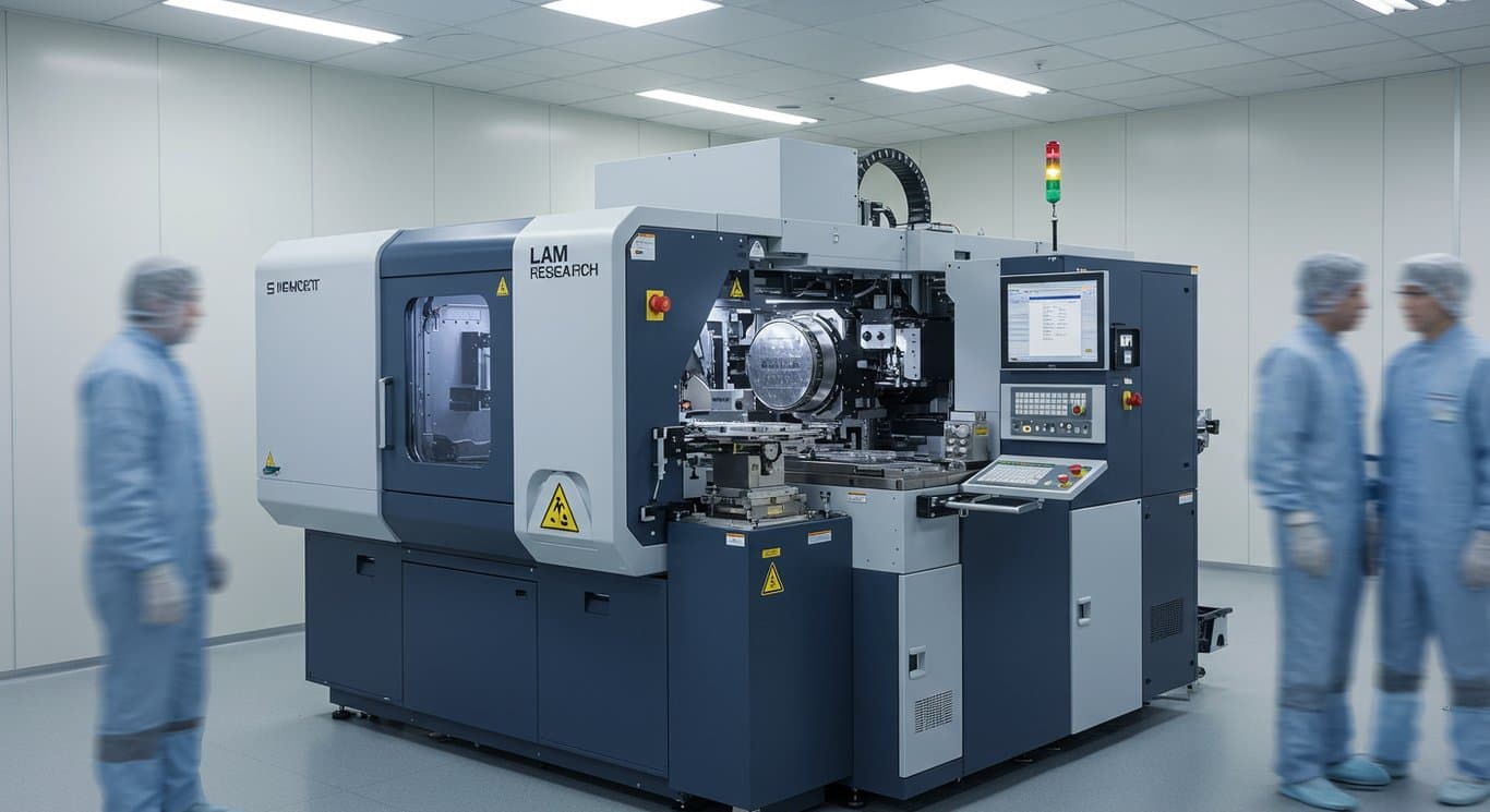 Lam Research wafer fabrication machine in a cleanroom.