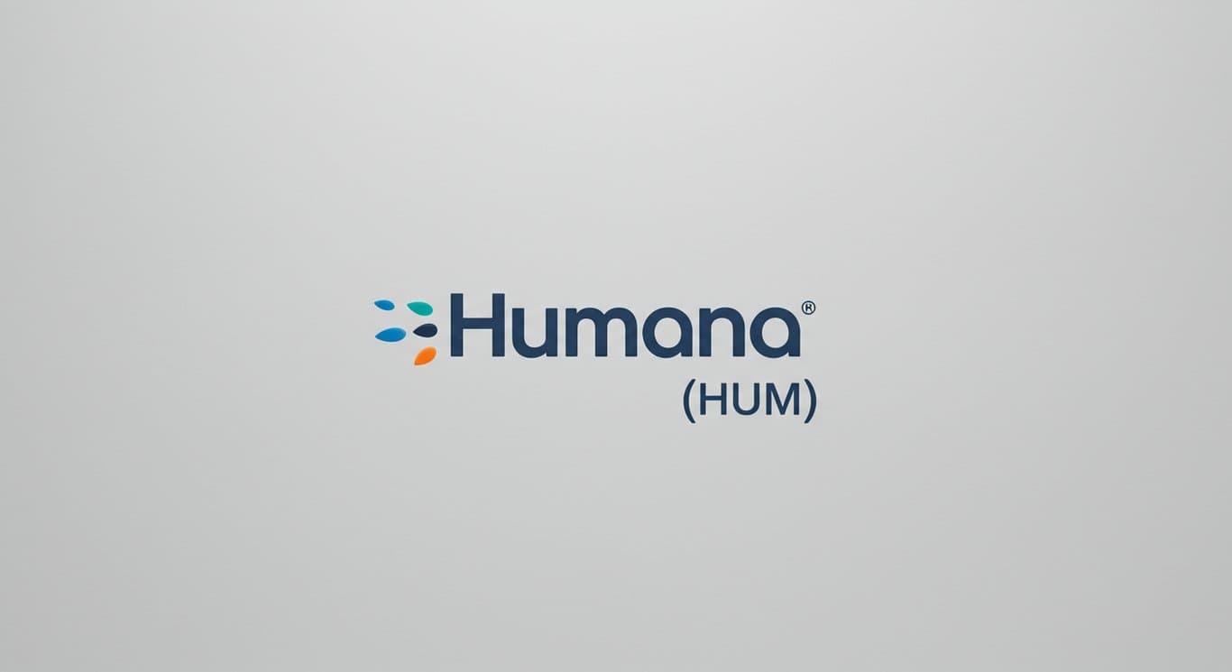 Humana (HUM) company logo on a neutral background.