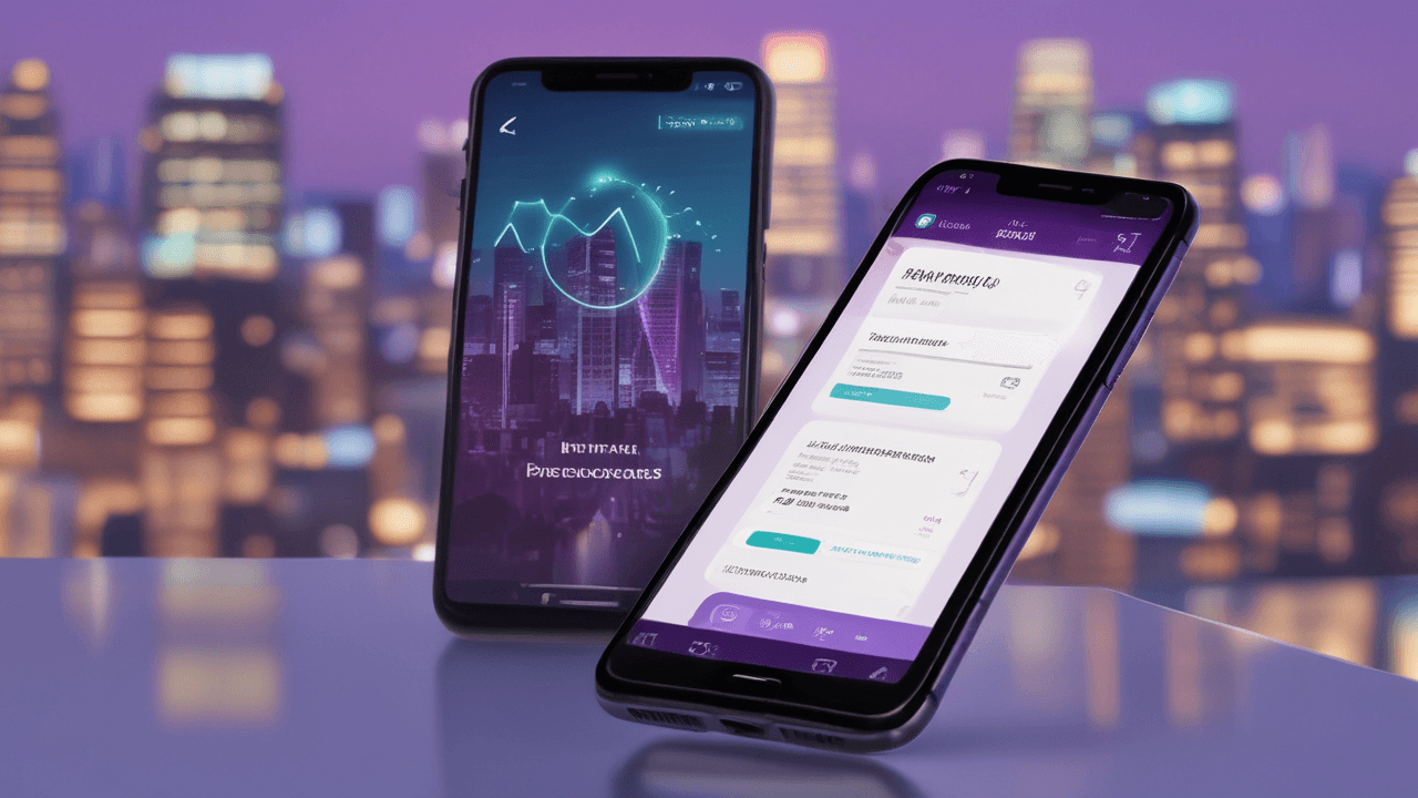 Robinhood app interface on smartphone; trading and investment insights.