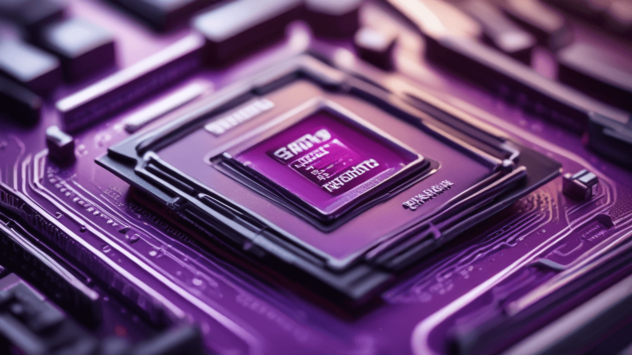 AMD AI chip on motherboard. AMD's strategy in AI market. AMD vs Nvidia.