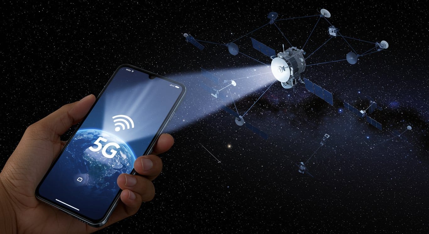 T-Mobile Starlink connecting phone to satellites for ubiquitous 5G coverage.