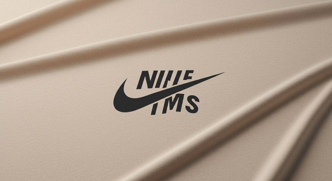 Nike and Skims logos subtly combined, representing their fitness apparel collaboration.