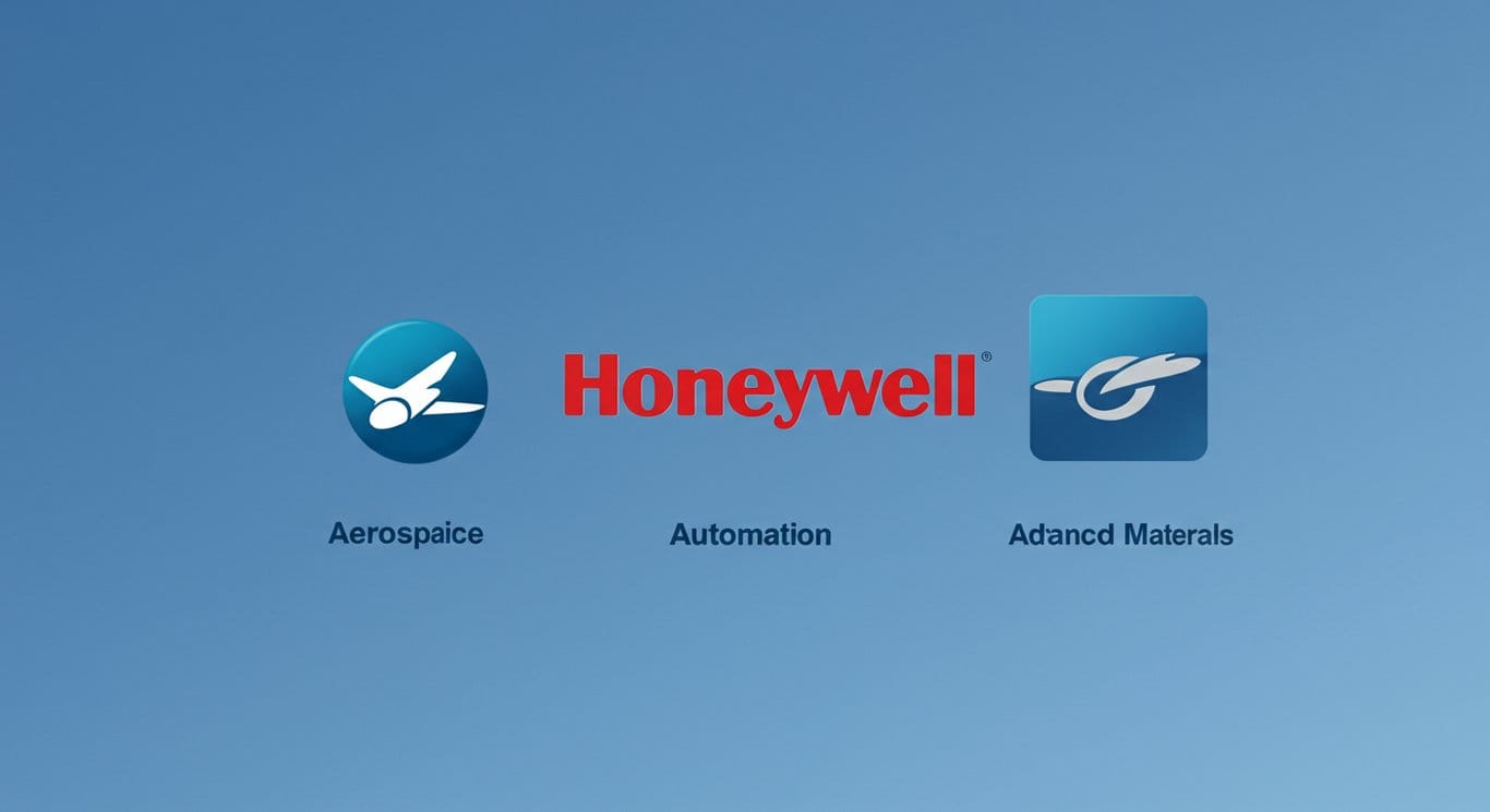 Honeywell logo symbolizing the company's restructuring into three divisions: Aerospace, Automation, and Advanced Materials.