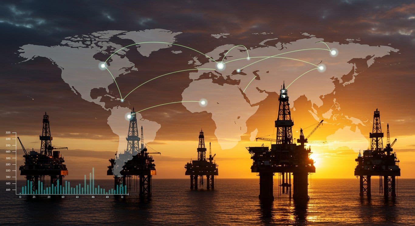 Petrobras operations map showcasing strategic growth in Brazil, Africa, and India.