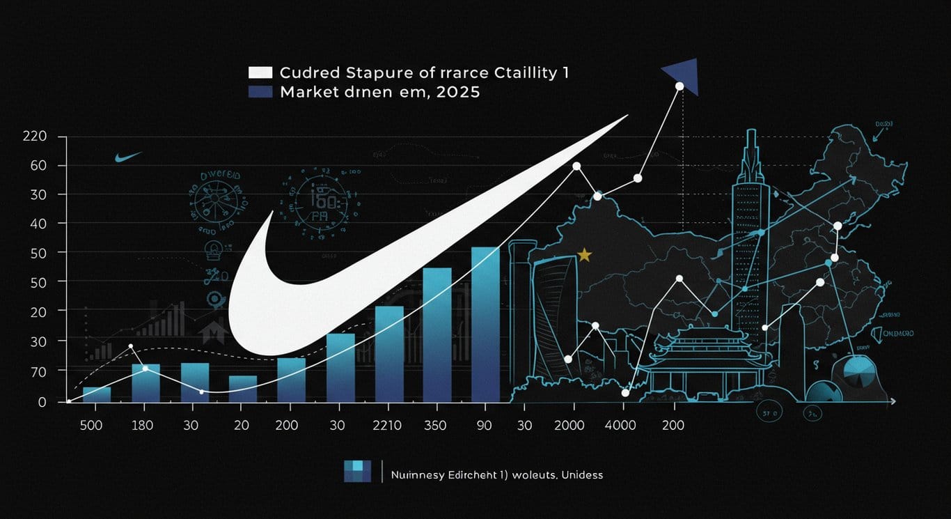 Nike's market position in 2025, showing growth, global reach, and challenges.